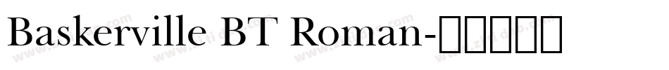 Baskerville BT Roman字体转换
